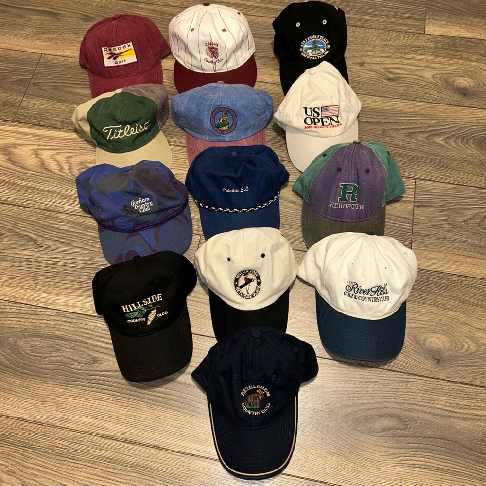 Vintage Golf Hats Bundle